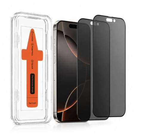 Image of UNBREAKcable Tempered Glass Compatible for lphone 18 pro max tempered glass with Easy Apply, 9H Anti Scratch Screen Protector, Bubble Free, Case Friendly, HD Clarity