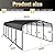 Heavy Duty Metal Carport, 15x25FT Black All-Weather Car Shelter with Reinforced Steel Frame & Leak-Proof Roof, 100MPH Wind Resistance for Cars, Boats, Trucks, Outdoor Parties