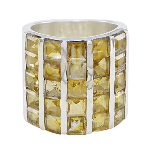 Bague de forme carrée en argent 925 pour sublimer vos tenues de soirée