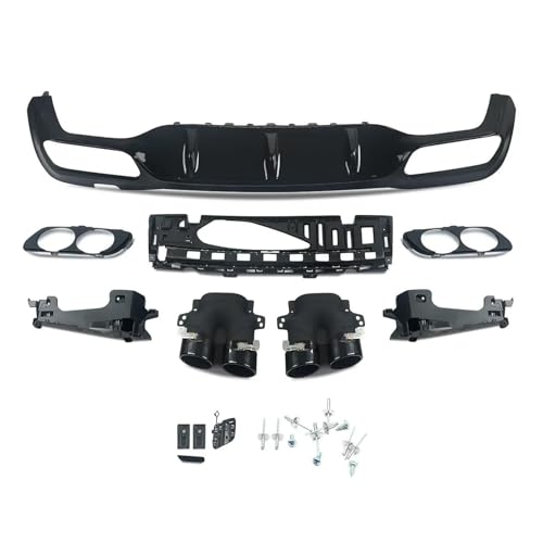 Parachoques trasero difusor Benz W213 2016-2020 estilo AMG E53 colas escape