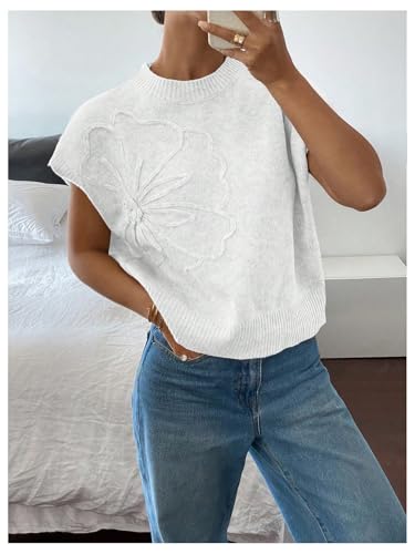 Image of SOLY HUX Women's Short Sleeve Business Casual Sweater