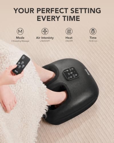SKG YS100 Foot Massager with Heat and Remote, Birthday Gifts for Women - image 3