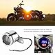 Ymiko Elektronischer Drehzahlmesser, 2 in 1 Motorrad LED Digital Voltmeter Drehzahlmesser Metall Kilometerzähler Tachometer
