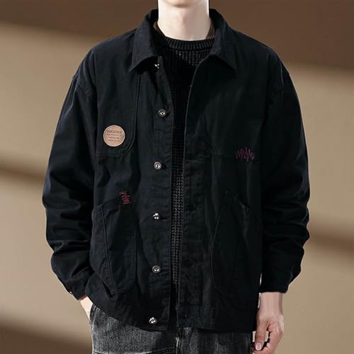 Long Short Sleeve Drop Shoulder Jackets for Mens Turtle Neck Denim Hippy Medieval Western Jacket Outfits Man 20252