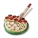 Melissa & Doug | Pizza en bois |Jeux d'aliments en bois | Plus de 54 pièces | Jeux d'aliments en bois
