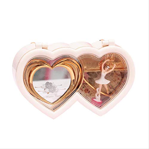 LKYBOA Music Box-giratoria en Forma de corazón del bailarín de la Bailarina de Hadas de Las...