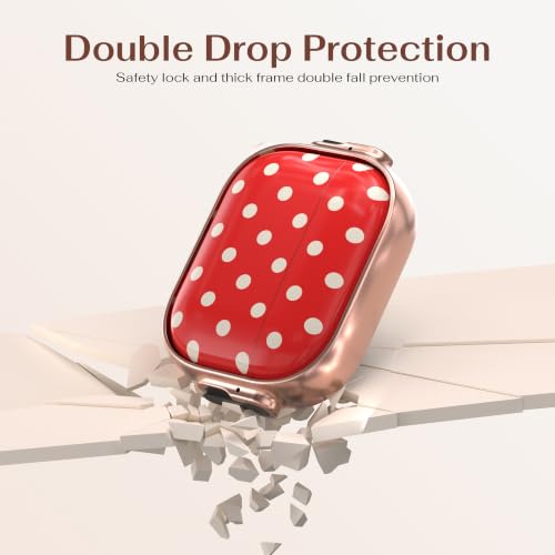 Image of for AirPods Pro 3 Case with Safety Lock, Magsafe Compatible,Red Polka Dot