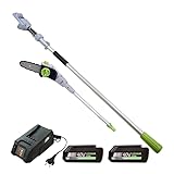 AKITA Podadora de Altura de Batería 40V 2 Batería + Cargador