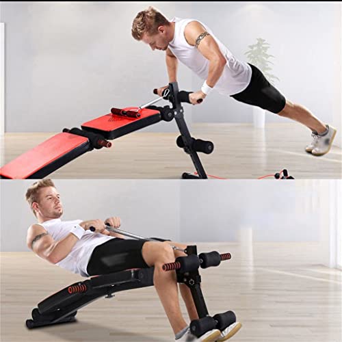 QWVDS Multifunctionele halterbank Opvouwbare fitnessbank Training Sit-up Bench Comfort Abdominaal ontwerp Verstelbaar - Image 5