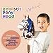 HollyHOME Stick Horse Plush with Detachable Blue Ribbon Champion Hobby Horse on Stick with Wood Wheels Real Pony Neighing for Kids Toddlers Appaloosa 36 Inches(AA Batteries Required)