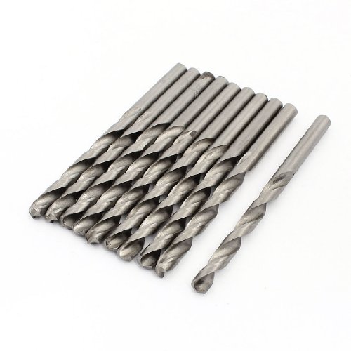 Aexit 10 Pcs Tool Holder High Speed Steel 6mm Cutting Dia Twist Drilling Bit for Electric Drill Model:93as62qo543