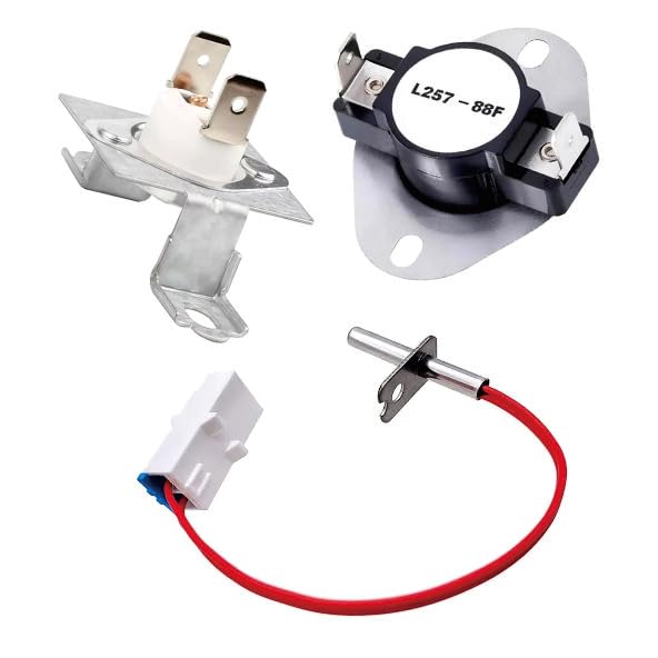 Dryer Thermister Temperature Sensor - 6931EL3003D, 6931EL3001E, 6323EL2001B Thermistor Replacement Parts - Compatible with LG Ken-more General Electric AP4440975 1268366 6931EL3003E AH3530485