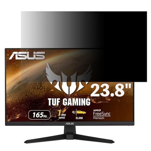 ASUS ゲーミングモニター TUF Gaming VG249Q1A-J 23.8インチ 16:9 対応 覗き見防止フィルム プライバシーフィルター ブルーライトカット 反射防止 PC パソコン モニター のぞき見防止 画面保護 保護シート 着脱簡単 両面