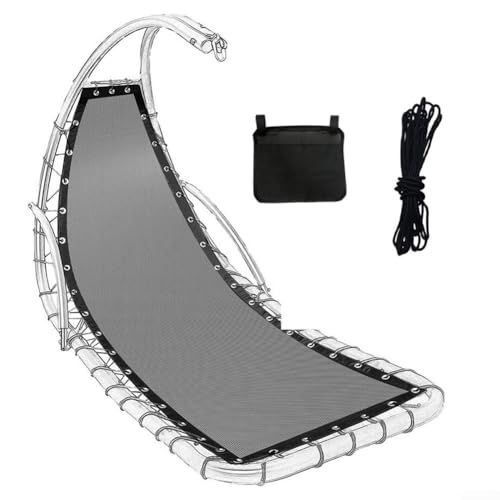 Tissu de rechange pour balançoire extérieure en textilène, taille adaptée à divers modèles, améliore l’utilisation de la chaise dans le jardin ou sur...