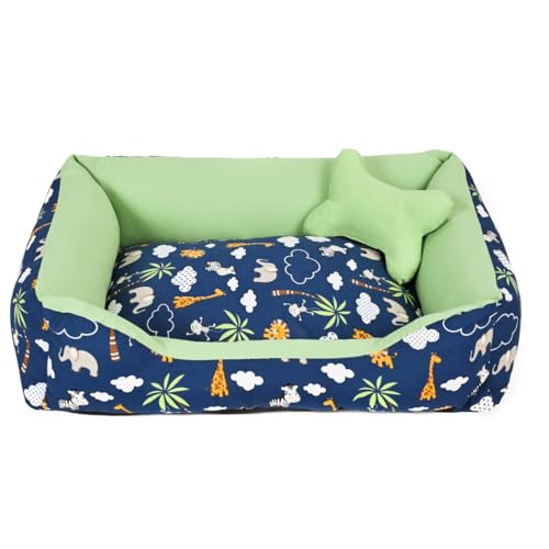 Cama para Cachorro Grande 70X55 Com Zíper Estampa Safari Marinho ...