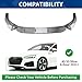 XPHAZZ Front Bumper Lip Compatible with Audi A5 S5 4-Door Sportback (Carbon Fiber Pattern, 2021-2024 8W6 Facelift Model)
