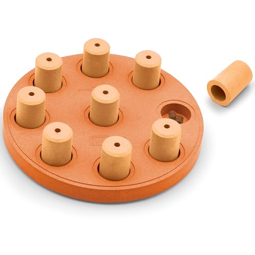 Outward Hound by Nina Ottosson Dog Smart Treat Puzzle Enrichment Toy, Level 1 Beginner, Orange, Composite by Outward Hound - Used condition - US$9.81