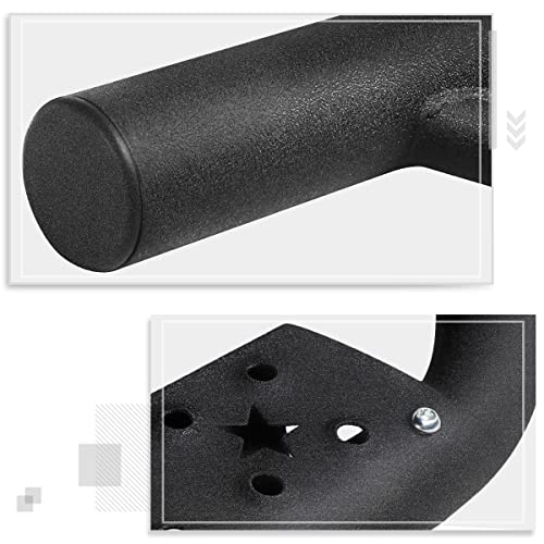 3 Inch Round Drop Nerf Bars Side Steps Running Boards Compatible With 07-19 Silverado Sierra Crew Cab (Pair) #TOP3