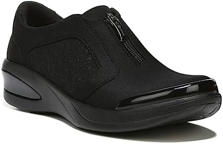 BZees Womens Florence Loafer, Black/Leopard, 8.5 US | Image 3