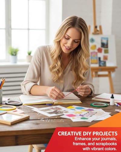 WINXMIN 6 Pièces Rubans Adhésifs pour Tableau Blanc, 6 Couleurs Graphique Ruban à Grille Marquage Auto-adhésif, Scotch Couleur pour Bureau, 5 mm x 66 m – vue 5