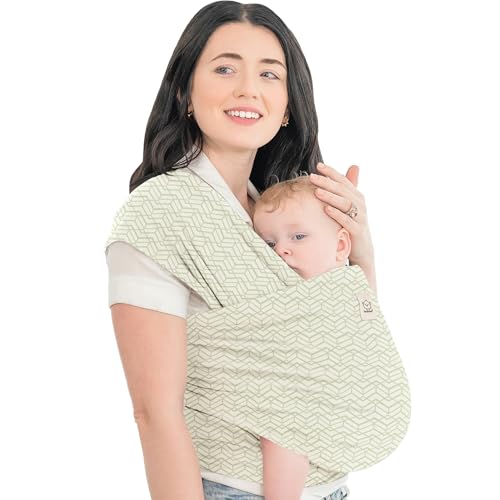 Image of KeaBabies Baby Wrap Carrier, All in 1 Original Baby Carrier (Chevron Maze) | Newborn to Toddler Sling, Easy to Wear, Hands Free Bonding, Lightweight, Breathable Infant Wraps