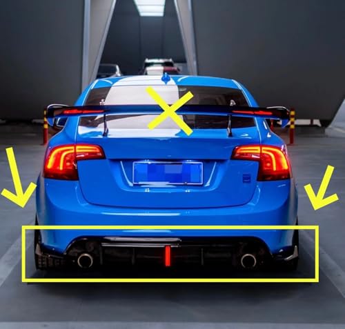 Difusor trasero Volvo S60 V60 soluciona roturas protector parachoques labio P3 2