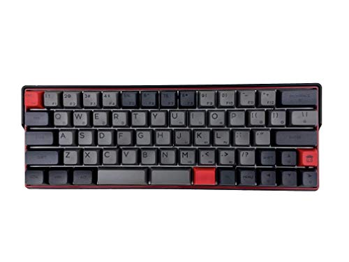Best Deal KEMOVE 64-66 Dolch Hot-swappable Wireless/Wired RGB 60% Mechanical Gaming Keyboard with Arrow Keys, 3000mAh Battery, PBT Keycaps, Full Keys Programmable for Win/Mac(Gateron Optical Red Switch