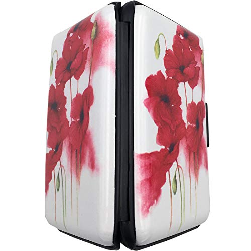 BFL RFID Credit Card Holder for Women or Men, Theft Proof Credit Card Holder, Slim Design Fits in Pocket (Flower)3