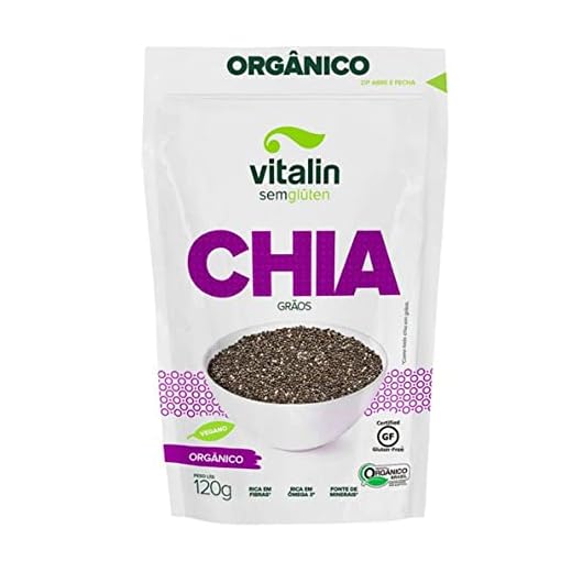 Vitalin Chia Grãos Orgânica Sem Glúten 120G