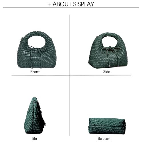 Image of JINMANXUE Fashion Mini Handbag For Women, Woven Tote Bucket Composite Bag Knitting Chain Bags, Crossbody Shoulder Purses