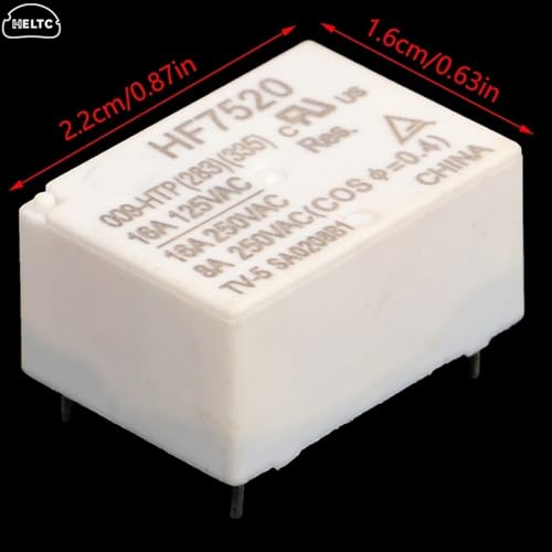 Relais commutateur HF7520 10A 4-pin normalement ouvert pour carte PCB - 5