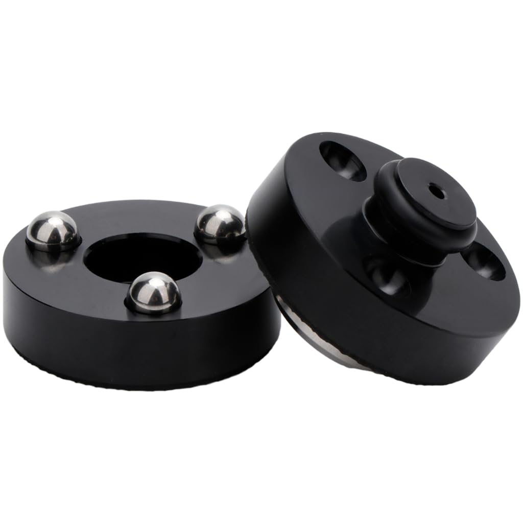 Elnwnnkc Aluminum Loudspeaker Damping Feet Vibrating Isolation Pad Equipment Sound Loudspeaker Shockproof Pad