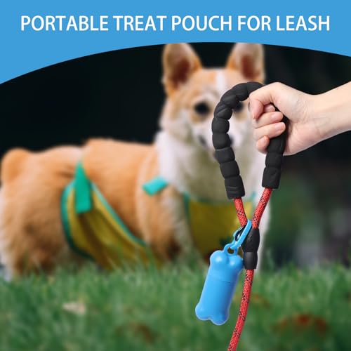 Yvnicll Portable Dog Treat Pouch for Pet Training, Mini Treat Holder Small Dog Treat Bag and Training Container -1 piece(Dark Green)