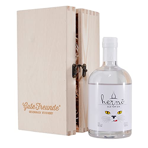 Hernö Old Tom Gin mit Geschenk-Holzkiste