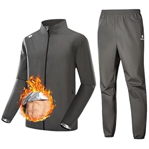 HOTSUIT Sauna Suit for Weight Loss Boxing Non Rip Sweat Suit Men Lightweight Sweat Sauna Jacket Pant