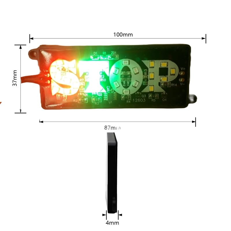 Image of 12V 5W Stop LED Module Light for Car Bike Number Plate | Decorative Waterproof LED for Vehicle Modification (Pack of 2)