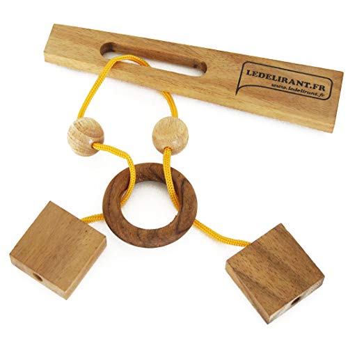 El juego DIAPASON rompecabezas a partir de 6 años, fabricado en madera maciza con las normas CE, Dificultad calificada 1/6, marca francesa Le Delirant. El objetivo es simple: ¡con éxito aislar el