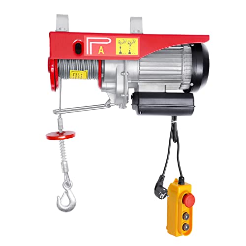 Susoso Polipastos eléctricos de 1450 W con mando a distancia con cable de hasta 800 kg se pueden utilizar para diversos dispositivos de elevación como columnas individuales, pilastras y grúas Susoso Polipastos eléctricos de 1450 W con mando a distancia con cable de hasta 800 kg se pueden utilizar para diversos dispositivos de elevación como columnas individuales, pilastras y grúas