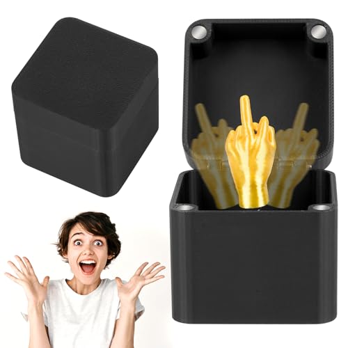 AYESY 2 scatole per sorprese per le dita, divertente regalo pop up per dito medio, regalo di Natale per uomini e donne, decorazione per scrivania e casa