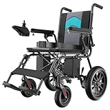 Electric Wheelchair for Adults, Foldable Portable All Terrain Motorized Wheelchair for Seniors, 16+ Miles Long Travel Range Power Wheelchair with 500W Dual Motors, Support 400 lbs