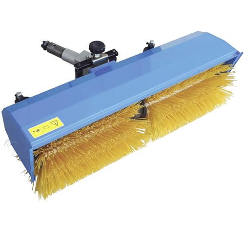 Güde Kehrmaschine GKM 900 2in1 (zum Kehren & Schneeräumen, Kehrwinkel & Kehrhöhe verstellbar, Bürstenbreite 900 mm, ø 320 mm, inkl. Kehrgutbehälter, passend zu Motoreinachser GME 6,5 V und GME 6,5 PS)