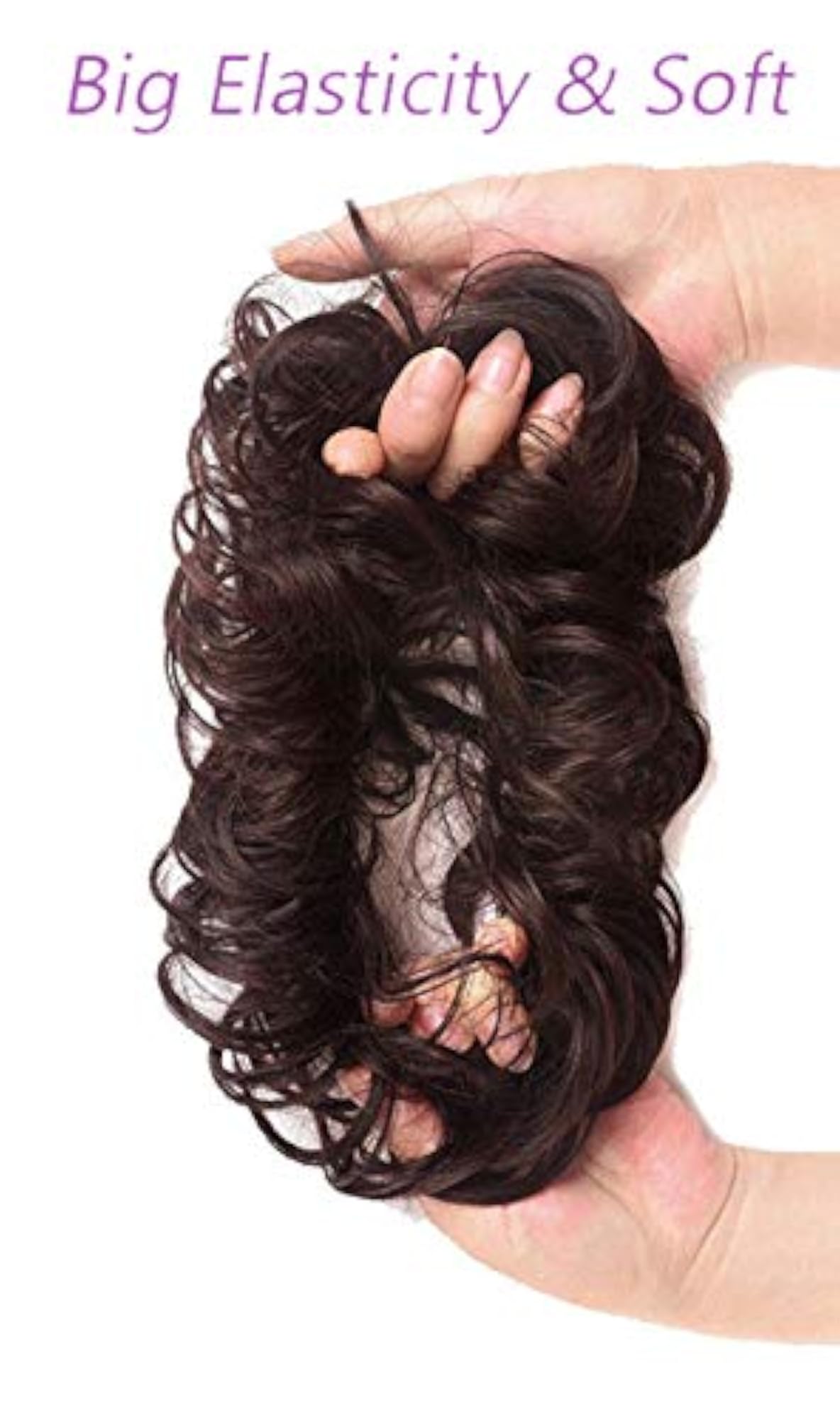 Multi-Purpose Bride Casual Hair Volume Extensions, Dark Brown