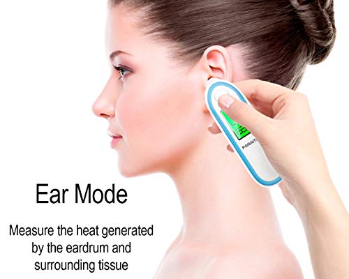 Digital Forehead and Ear Thermometer by Paramed - Instant Scan Dual Function Baby Infrared Medical Thermometer - Backlight Display with Fever Alarm - Clinically Calibrated for Adult Kids Infant - Thumbnail 3