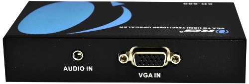 OREI XD-600 VGA PC/Laptop to HDMI Video Converter -Upscaler Up to 720P/1080P Converter with Audio Jack