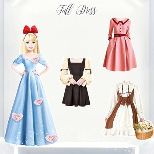 Magnetic Dress Up, Magnetic Princess Dress Up Paper Doll Magnetic Dress Up Games, Pretend and Play Travel Playset Toy Magnetic Dress Up Dolls for Girls