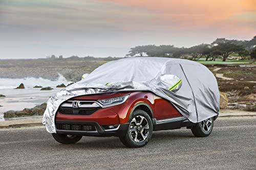 Image of Koukou SUV Car Cover Custom Fit Honda CRV CR-V from 1995 to 2025, Waterproof Car Cover All Weather for Automobiles Outdoor Indoor with Zipper Door, Sun Rain Dust Snow Protection.