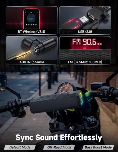 KEMIMOTO KMS5 Motorcycle Sound Bar