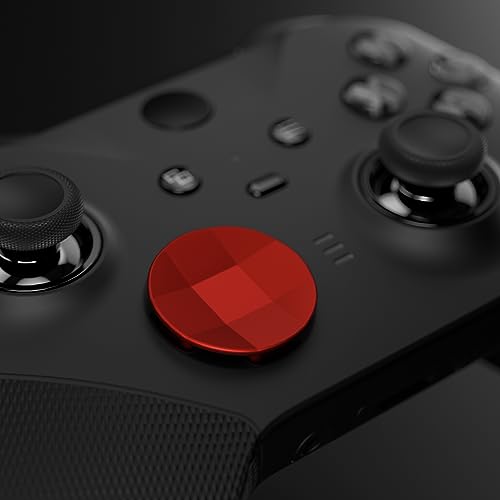 Image of eXtremeRate 2Pcs Metallic Scarlet Red Magnetic Stainless Steel D-Pads for Xbox Elite 1 /2 Controller, Replacement Directional Pad Button Kits for Xbox One Elite & Xbox One Elite Series 2 Controller