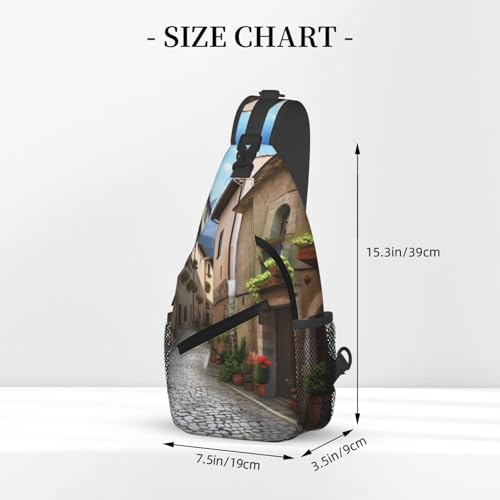 Bolso cruzado diagonal para pecho estilo sport negro miniatura 3