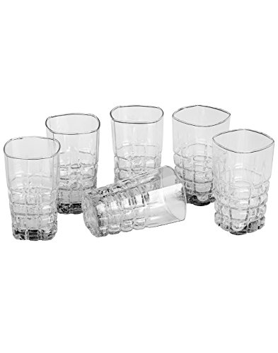 Image of Somil Drinking Set of One Jar with Lid & Six Transparent, Clear Self Designer Glass